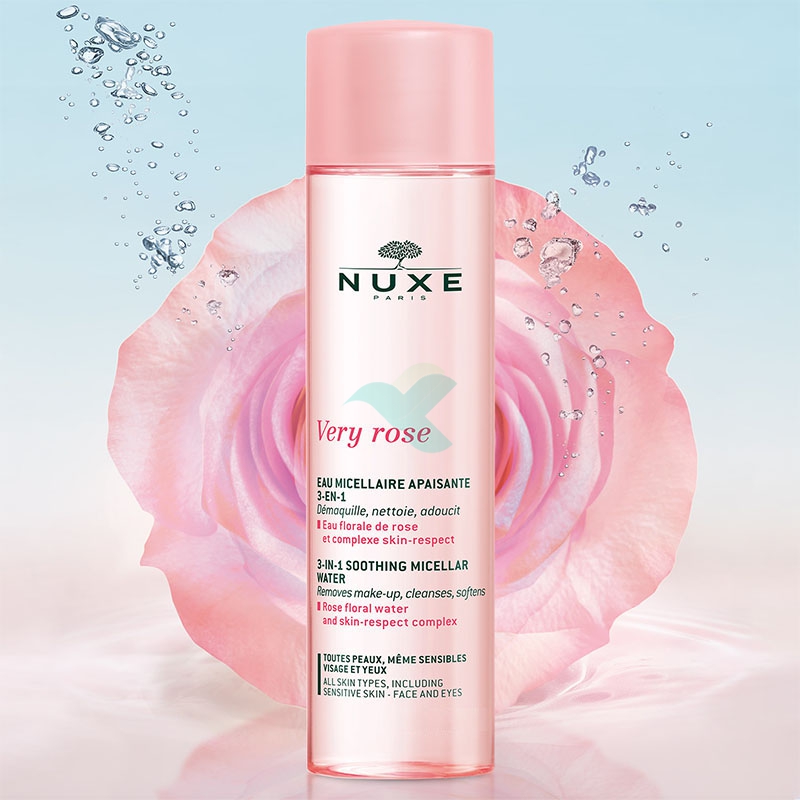 Nuxe Linea Very Rose Acqua Micellare Lenitiva 3 in 1 Struccante Detergente 200ml
