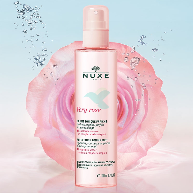 Nuxe Linea Very Rose Tonico Spray Fresco Perfezionatore Make-up Lenitivo 200 ml