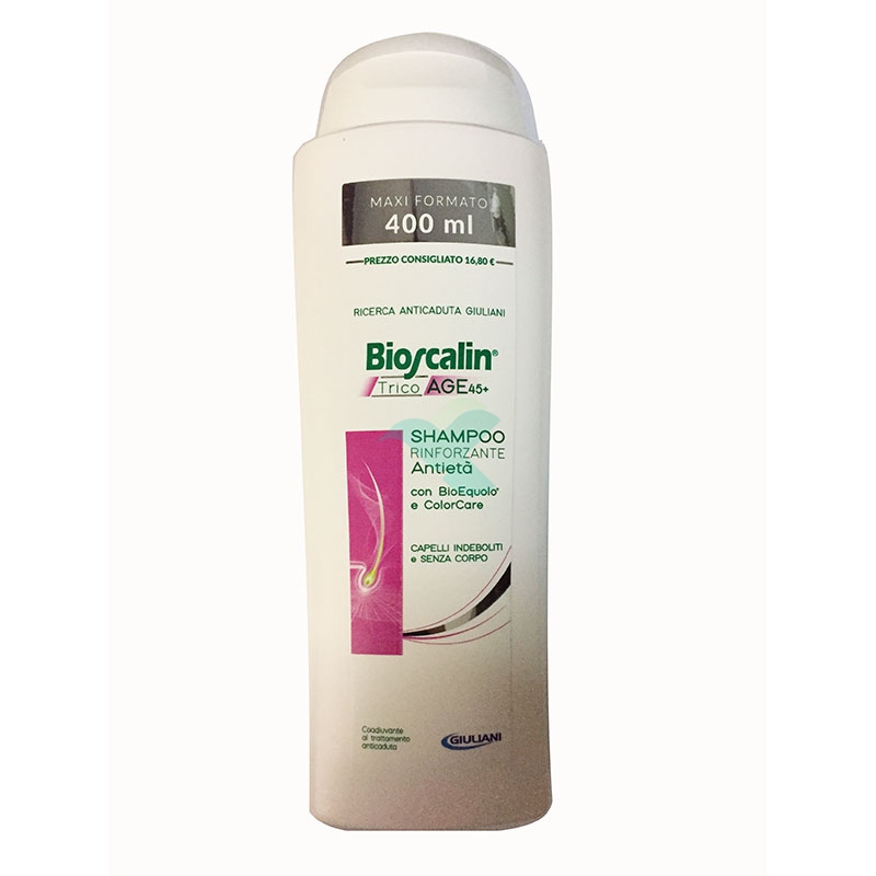 Bioscalin Linea TricoAge 45+ con BioEquolo Shampoo Rinforzante Anti-Età 400 ml