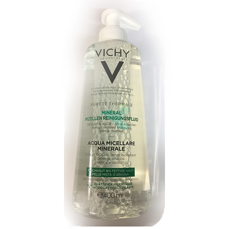 Vichy Linea Purete Thermale Viso Acqua Micellare Minerale Pelli Grasse 400 ml