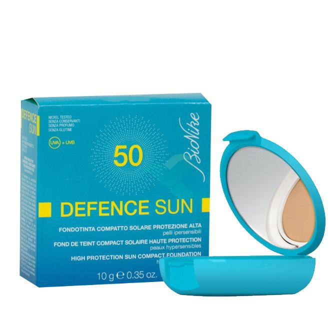 BioNike Linea Defence Sun SPF50 Fondotinta Compatto Pelli Sensibili 2 Bronze