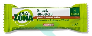 EnerZona Linea Alimentazione Dieta a ZONA Barretta Caramel Toffee 40-30-30