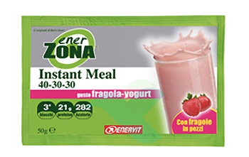 EnerZona Linea Alimentazione Dieta a ZONA Instant Meal Fragola Yogurt 40-30-30