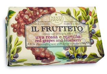 Nesti Linea Il Frutteto Sapone Vegetale Uva Rossa e Mirtillo 250 g