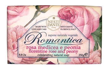 Nesti Linea Romantica Sapone Vegetale Rosa Medicea e Peonia 250 g