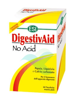 Esi Linea Benessere Stomaco DigestivAid No Acid Anti-Acido 60 Tavolette Mastic