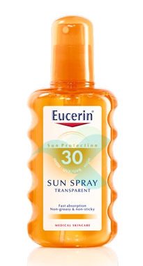 Eucerin Linea Solare Pelli Sensibili SPF30 Lozione Trasparente Spray 200 ml