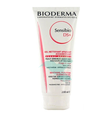 Bioderma Linea Sensibio DS+ Moussant Detergente Viso Anti-Irritazioni 200 ml
