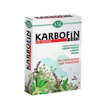 Esi Linea Benessere Intestinale Karbofin Forte Integratore Alimentare 30 Capsule