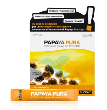 Zuccari Linea Benessere ed Energia Papaya Pura Bio-Fermentata 30 Stick Pack