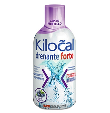 Kilocal Linea Drenante Forte Integratore Alimentare Depurativo 500 ml Mirtillo
