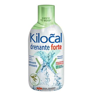 Kilocal Linea Drenante Forte Integratore Alimentare Depurativo 500 ml Tè Verde