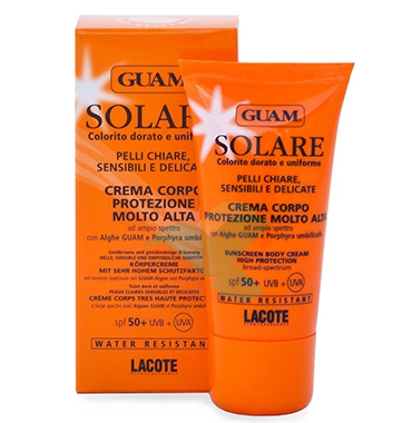 GUAM Linea Protezione Solare SPF50+ Crema Corpo Protezione Molto Alta 50 ml