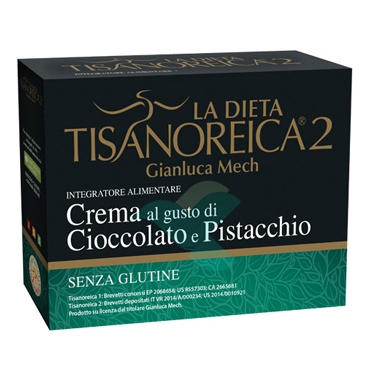 Tisanoreica 2 Linea Preparazioni Crema al Cioccolato Pistacchio 4 Buste da 30 g