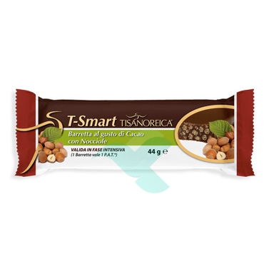 Tisanoreica 2 Linea Style T-Smart Barretta Croccante Gusto Cacao e Nocciole 44 g