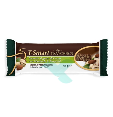 Tisanoreica 2 Linea Style T-Smart Barretta Croccante Gusto Cacao Pistacchio 44 g
