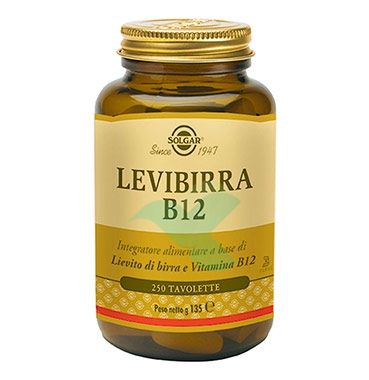 Solgar Linea Vitamine Levibirra B12 Integratore Alimentare 250 Tavolette