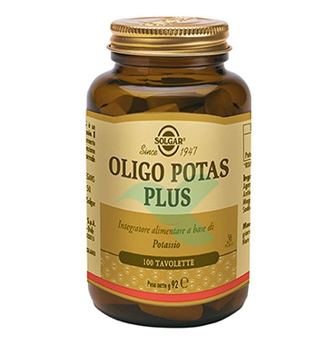 Solgar Linea Minerali Oligo Potas Plus Integratore Alimentare 100 Tavolette