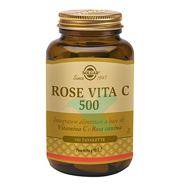 Solgar Linea Difese Immunitarie Rose Vita C 500 Integratore Alimentare 100 Tavol