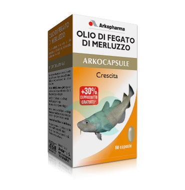 Arkocapsule Linea Colesterolo Olio di fegato di Merluzzo Integratore 60 Perle