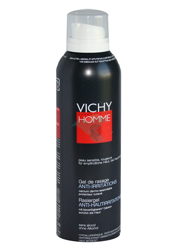 Vichy Linea Homme Gel da Barba Anti-Irritazioni Uomo Pelli Sensibili 200 ml