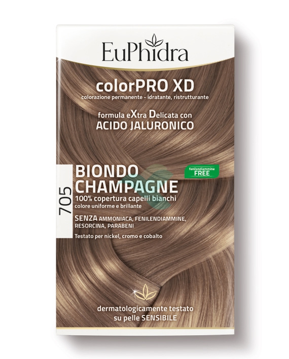 EuPhidra Linea ColorPRO XD Colorazione Extra-Delixata 705 Biondo Champagne