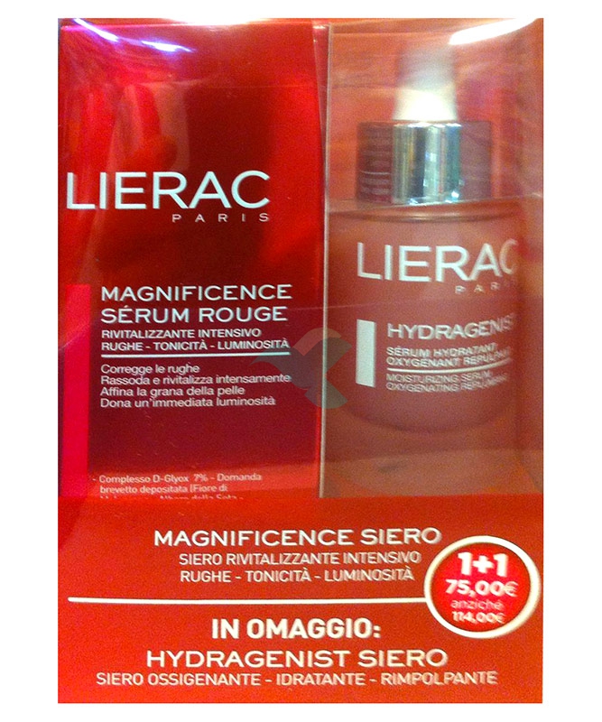 Lierac Linea Anti-Et Magnificence Cofanetto Siero Rosso + Hydragenist Siero