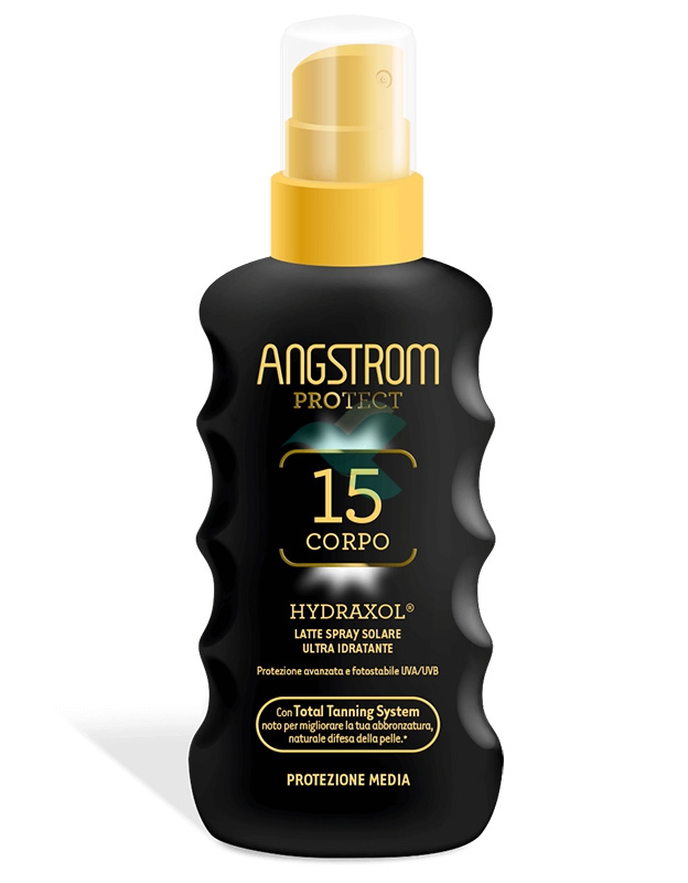 Angstrom Linea Protect Hydraxol Corpo SPF15 Spray Solare Ultra Idratante 175 ml