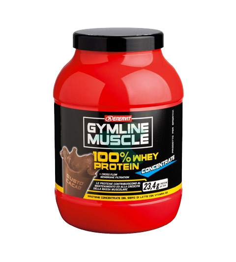 Enervit Sport Linea Gymline Muscle 100% Whey Protein C. Cacao 700g + Telo