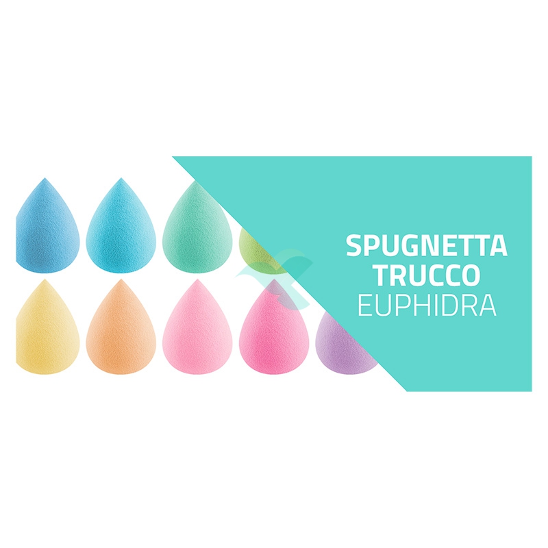 EuPhidra Linea Make-Up Base Spugnetta Trucco Basi Fluide e Polvere Blu