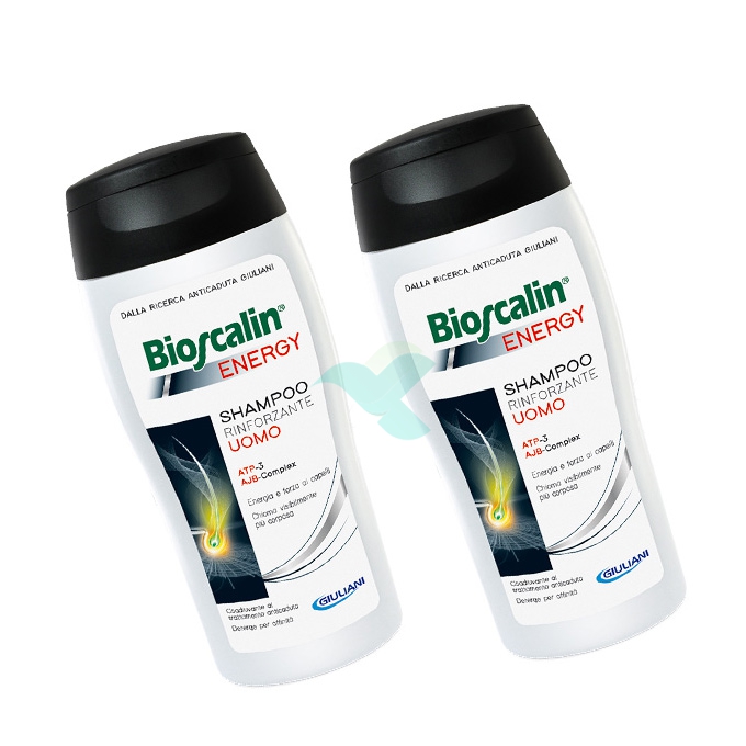 Bioscalin Linea Capelli Uomo Energy Anticaduta Trattamento Shampoo 200+200 ml