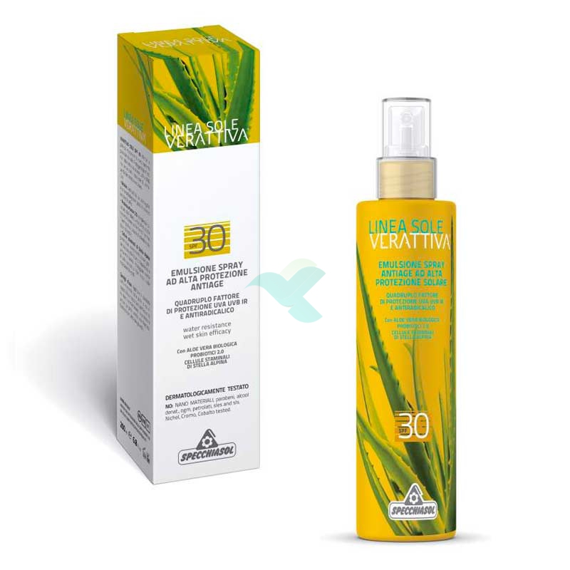Specchiasol Linea Verattiva Sole SPF30 Emulsione Protettiva Spray 150 ml