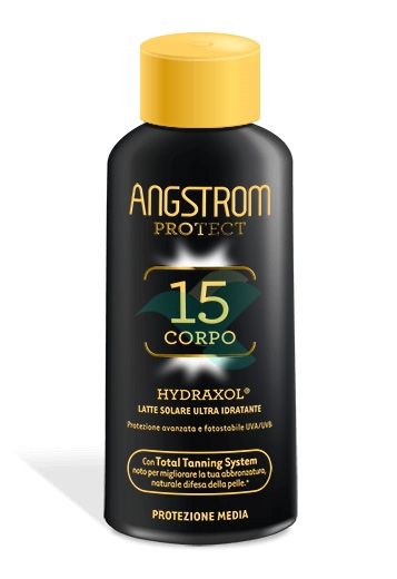 Angstrom Linea Protect Hydraxol SPF15 Latte Solare Ultra Idratante Corpo 200 ml