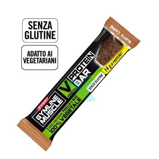 Enervit Sport Linea Gymline Muscle Vegetal Protein Bar Barretta Caff