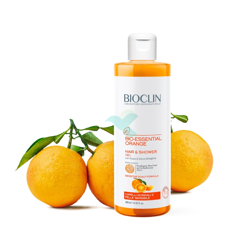 Bioclin Linea Biodegradabile Bio-Essential Orange Shampoo e Detergente 400 ml